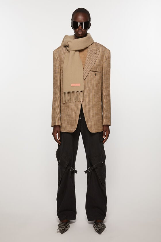 Acne Studios Schmaler Fransen-Schal aus Wolle Begrenzt auf 3 Tage