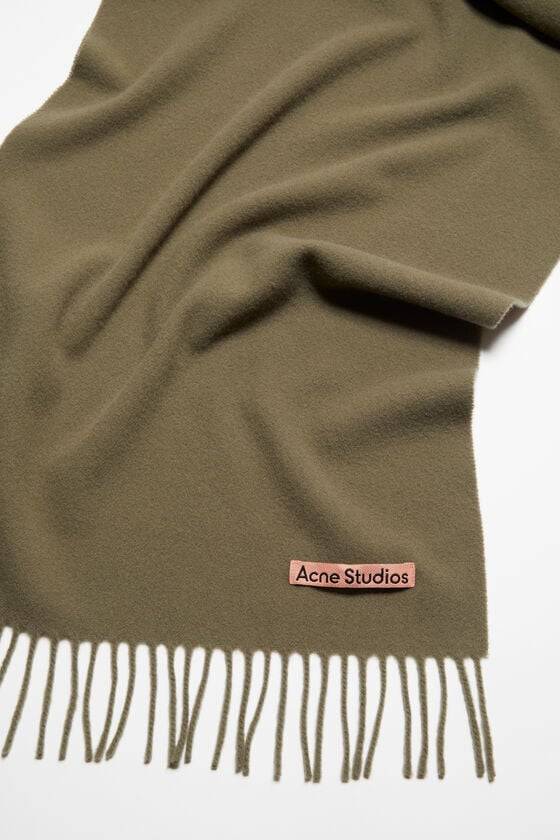 Acne Studios Schmaler Fransen-Schal aus Wolle zollfrei