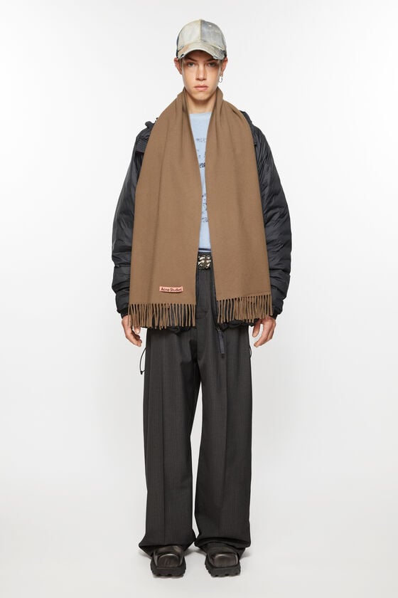 Acne Studios Schmaler Fransen-Schal aus Wolle Blitzverkäufe