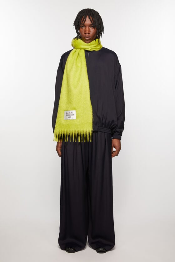 Acne Studios Fransen-Schal aus Alpaka Kostenloser Versand