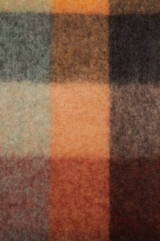 Acne Studios Karierter Schal aus Mohair Fabrikpreis