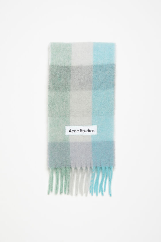 Acne Studios Karierter Schal aus Mohair Sonderangebot