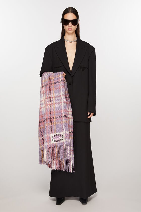Acne Studios Karierter Oversized-Schal Günstig kaufen