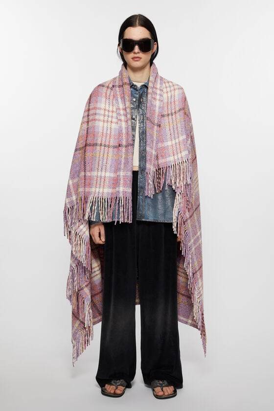 Acne Studios Karierter Oversized-Schal Günstig kaufen