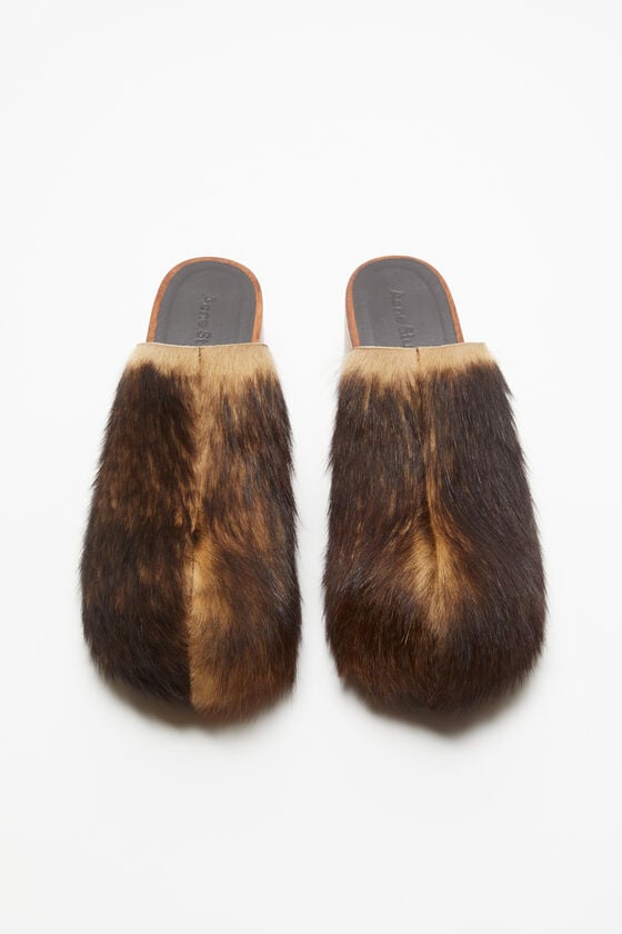 Acne Studios Haarige Holzclogs Flash Sale