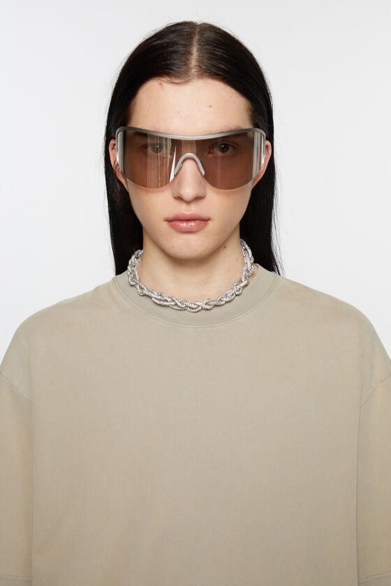 Acne Studios Halskette mit Kristallkordeldesign Osterangebot