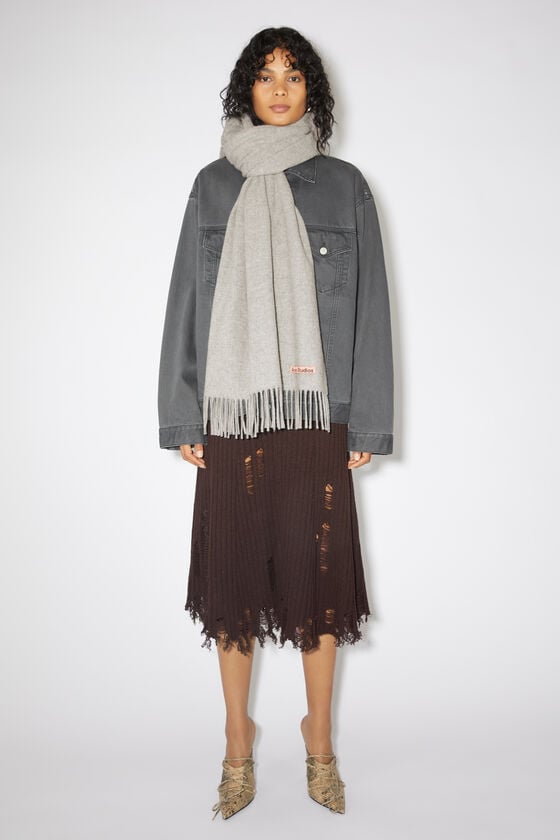 Acne Studios Oversized-Wollschal mit Fransen Online Outlet