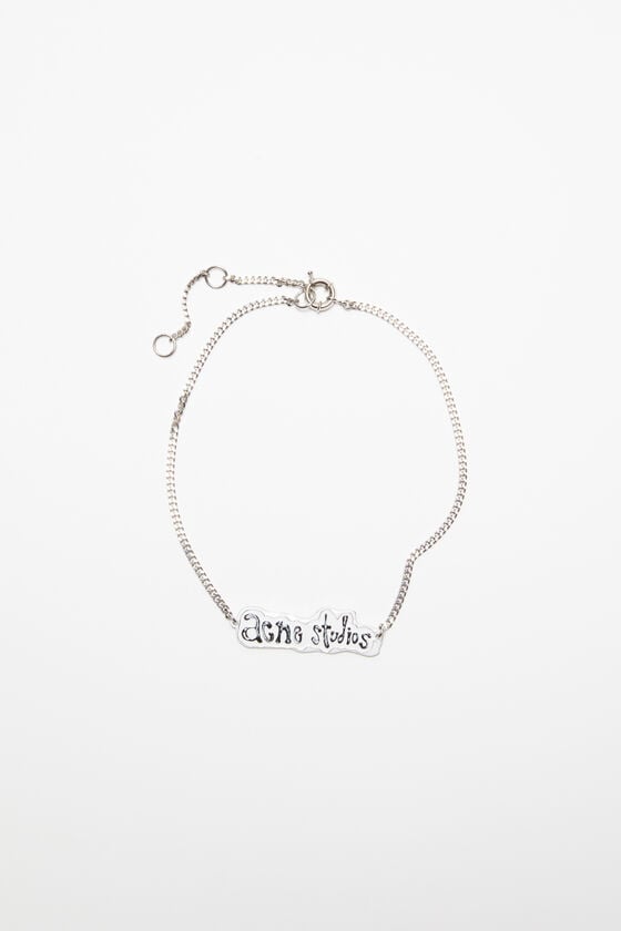 Acne Studios Halskette mit Logo-Label Kostenlose Rückgabe