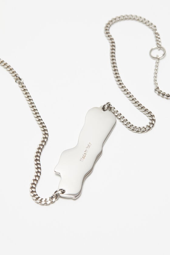 Acne Studios Halskette mit Logo-Label Kostenlose Rückgabe