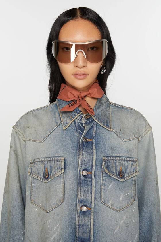 Acne Studios Leichter Schal mit Print JETZT KAUFEN