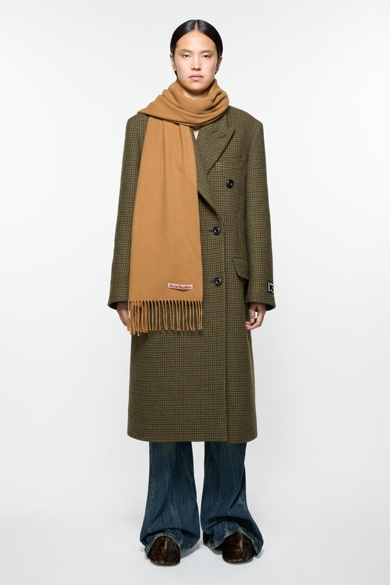 Acne Studios Schmaler Fransen-Schal aus Kaschmir Neueste Stile