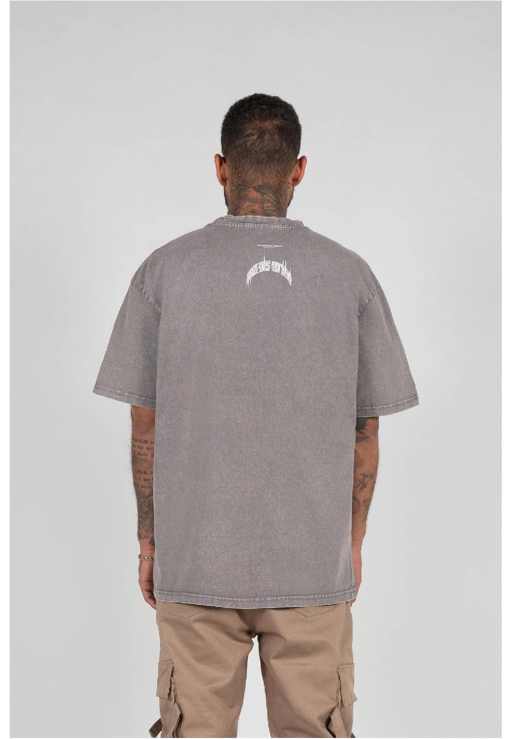 MJ Gonzales HIGHER THAN HEAVEN V.1 Acid Washed Heavy Oversize Tee Versandkostenfrei