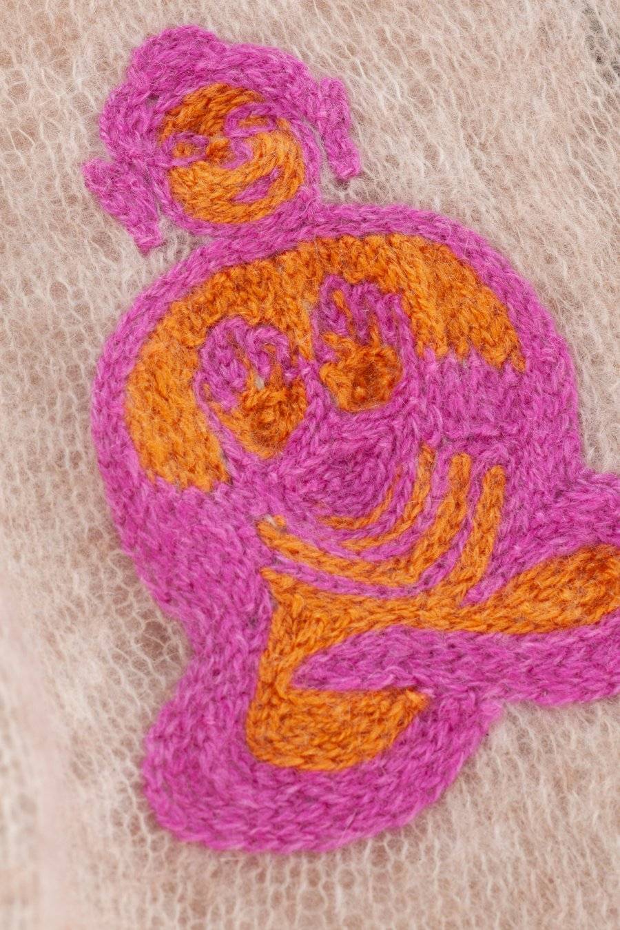 Mouleta Kaschmirschal Hand Embroidery Vatertagsangebot