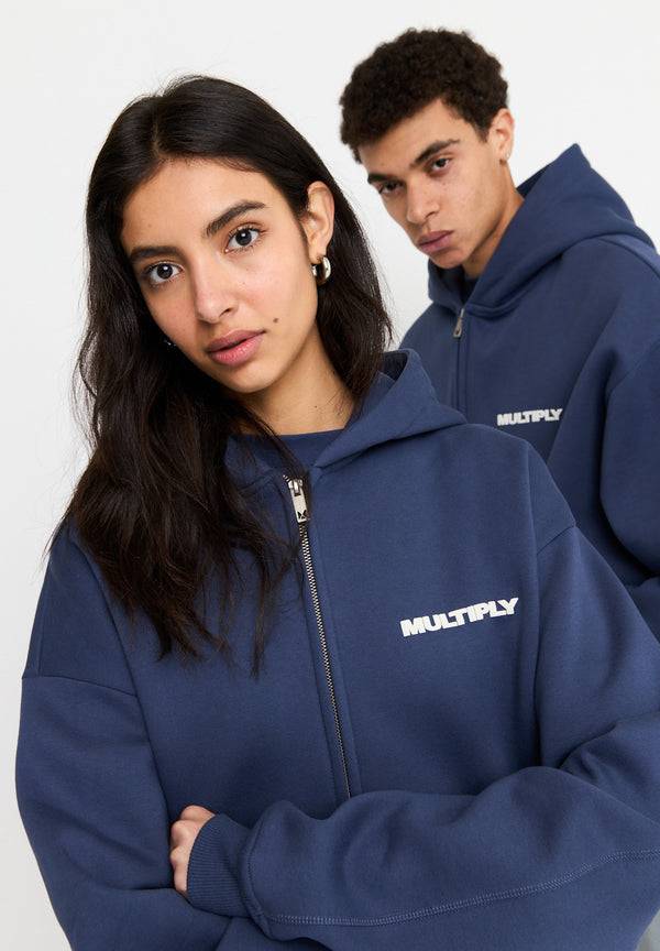 Multiply Spparel Oversize Zip Hoodie MULTIPLY Night Shadow Online Outlet