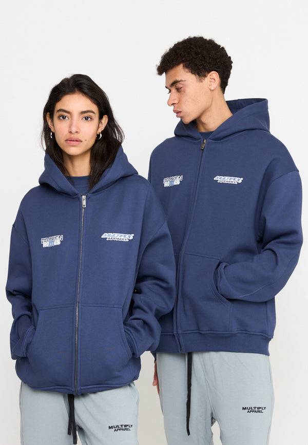 Multiply Spparel Oversize Zip Hoodie BROKEN HOMES Night Shadow Exklusive Angebote