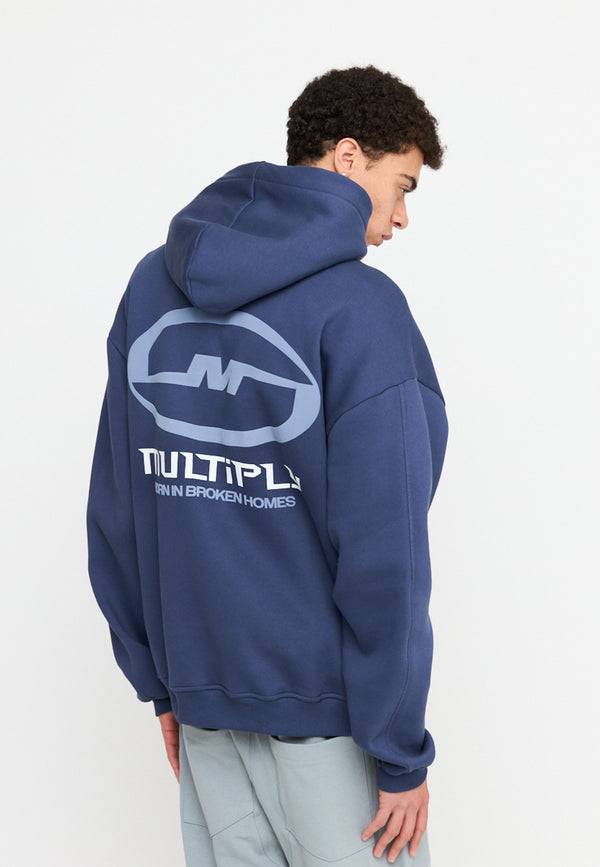 Multiply Spparel Oversize Hoodie BROKEN IDENTITY Night Shadow Große Rabatte