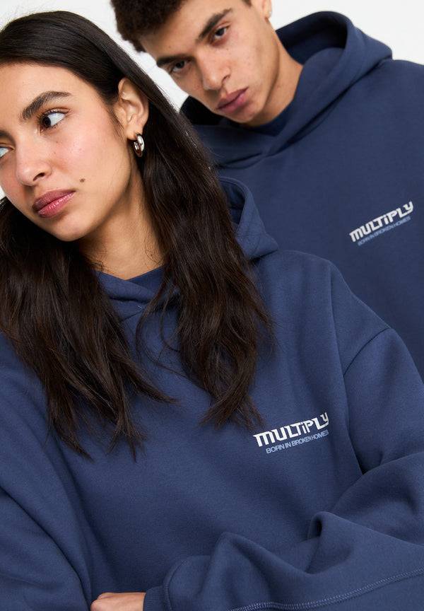 Multiply Spparel Oversize Hoodie BROKEN IDENTITY Night Shadow Große Rabatte