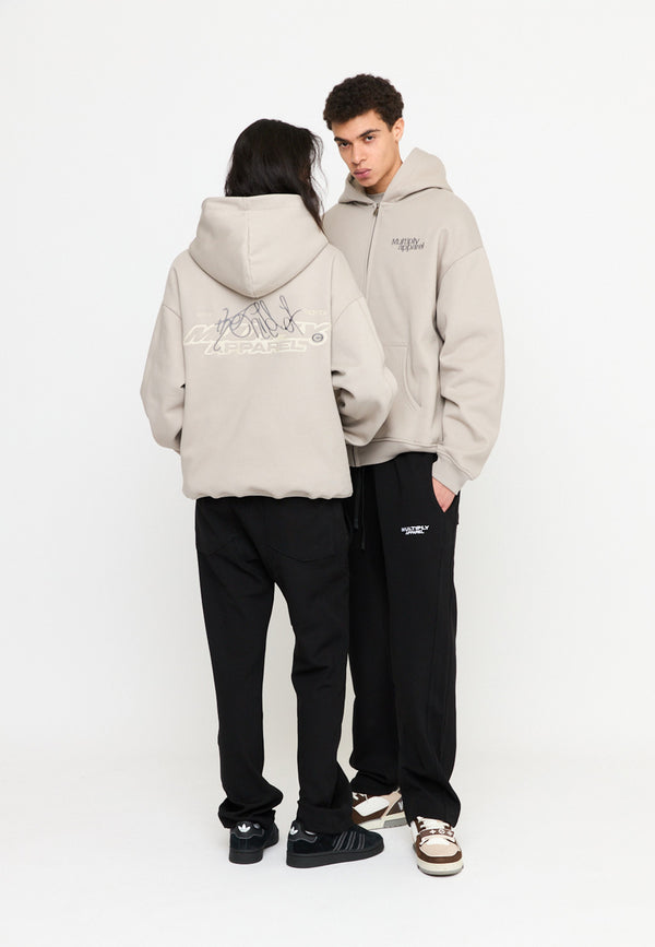 Multiply Spparel Oversize Zip Hoodie FRIENDLESS String Begrenzte Freigabe