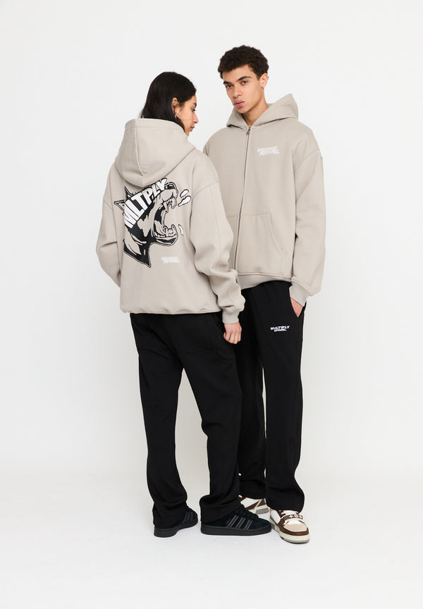 Multiply Spparel Oversize Zip Hoodie MISSING String Letzte 3 Tage