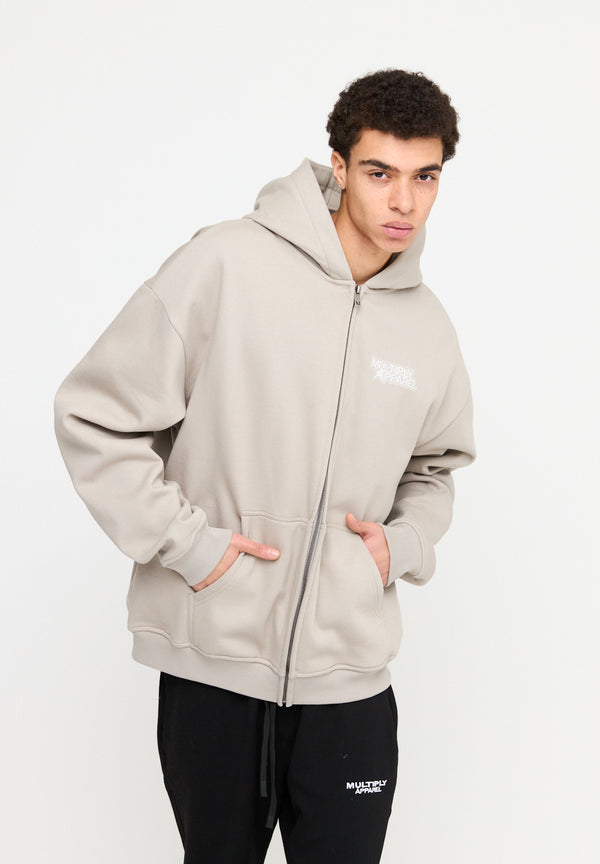 Multiply Spparel Oversize Zip Hoodie MISSING String Letzte 3 Tage