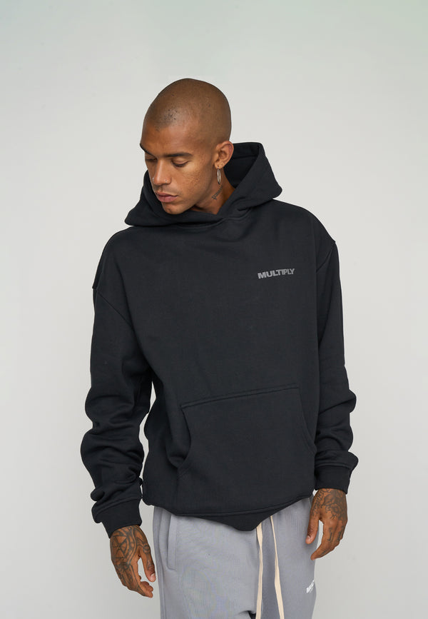 Multiply Spparel Oversize Hoodie MULTIPLY 2 Black Letzter Tag