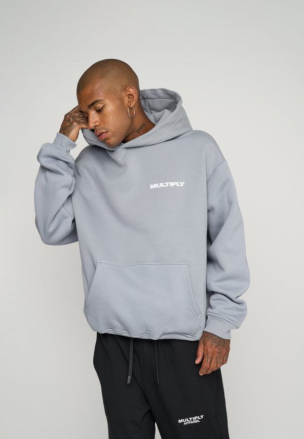Multiply Spparel Oversize Hoodie MULTIPLY Ultimate Grey Zeitbegrenzte Promotion