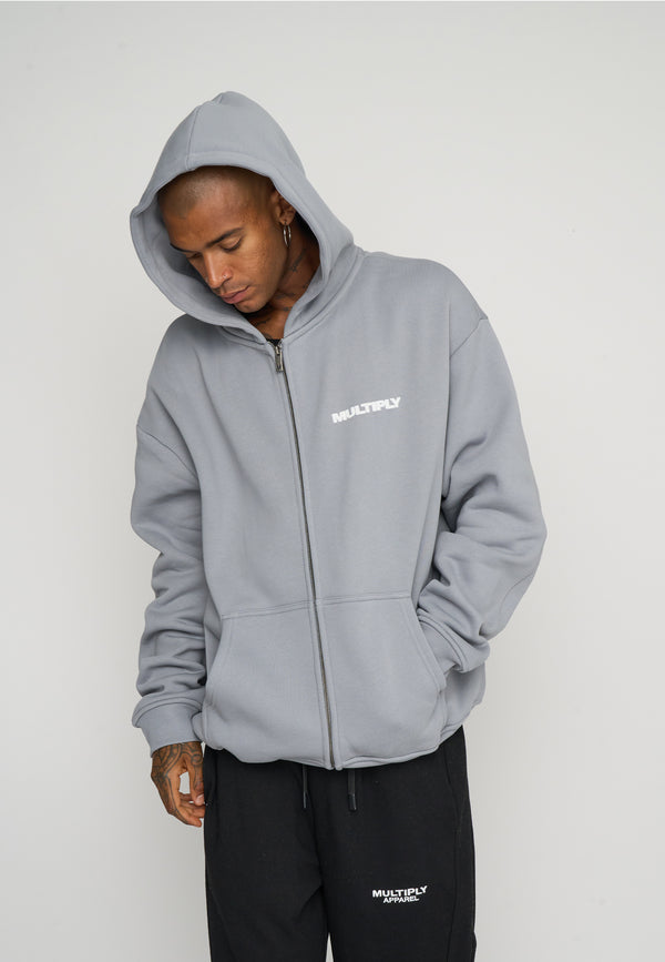 Multiply Spparel Oversize Zip Hoodie MULTIPLY Ultimate Grey Bis zu 60% Rabatt
