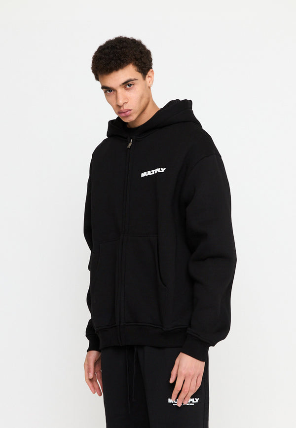Multiply Spparel Oversize Zip Hoodie MULTIPLY Black Nur für heute