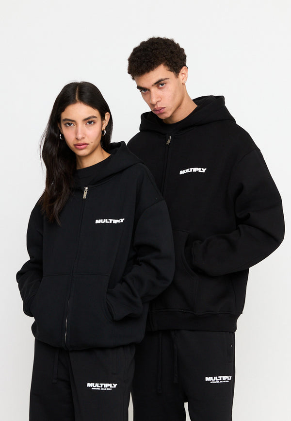 Multiply Spparel Oversize Zip Hoodie MULTIPLY Black Nur für heute