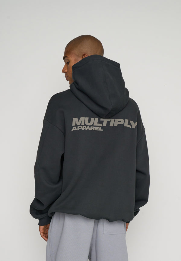 Multiply Spparel Oversize Hoodie BASIQUE Black Soda Sonderangebot der Fabrik