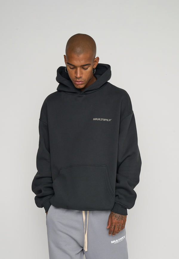Multiply Spparel Oversize Hoodie BASIQUE Black Soda Sonderangebot der Fabrik