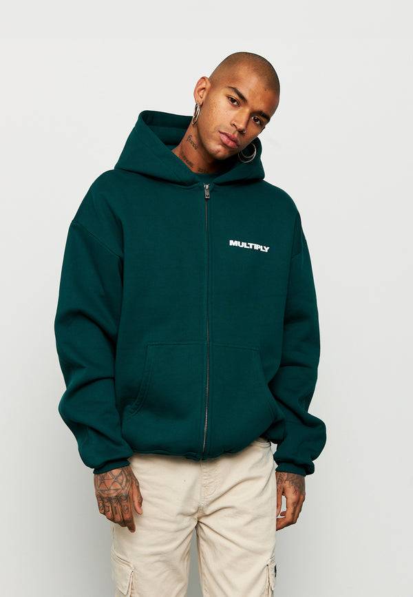 Multiply Spparel Oversize Zip Hoodie MULTIPLY Botanical Garden Vierteljährliche Förderung