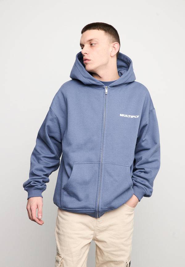 Multiply Spparel Oversize Zip Hoodie MULTIPLY Coastal Fjord Riesige Rabatte