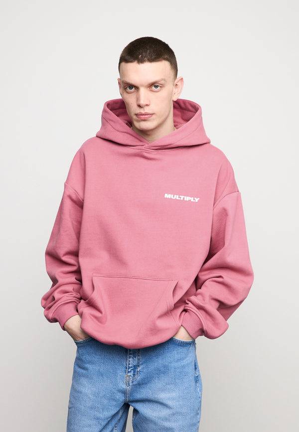 Multiply Spparel Oversize Hoodie MULTIPLY Rose Wine 50% Rabatt mit kostenlosem Versand
