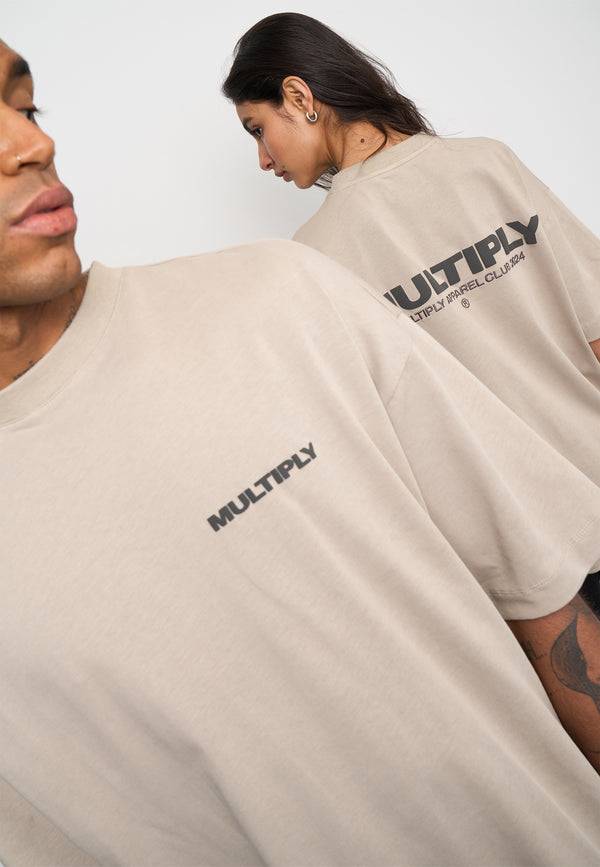 Multiply Spparel Oversize T-Shirt MULTIPLY Vintage Khaki Clearance-Verkauf