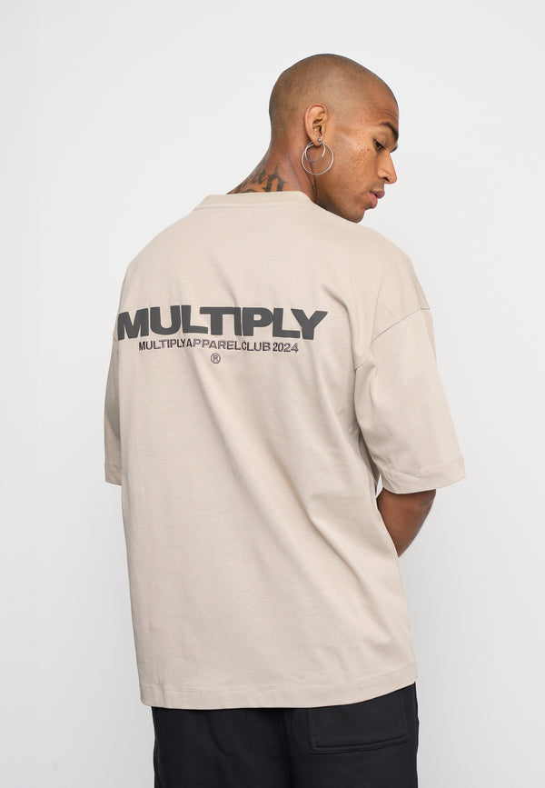 Multiply Spparel Oversize T-Shirt MULTIPLY Vintage Khaki Clearance-Verkauf