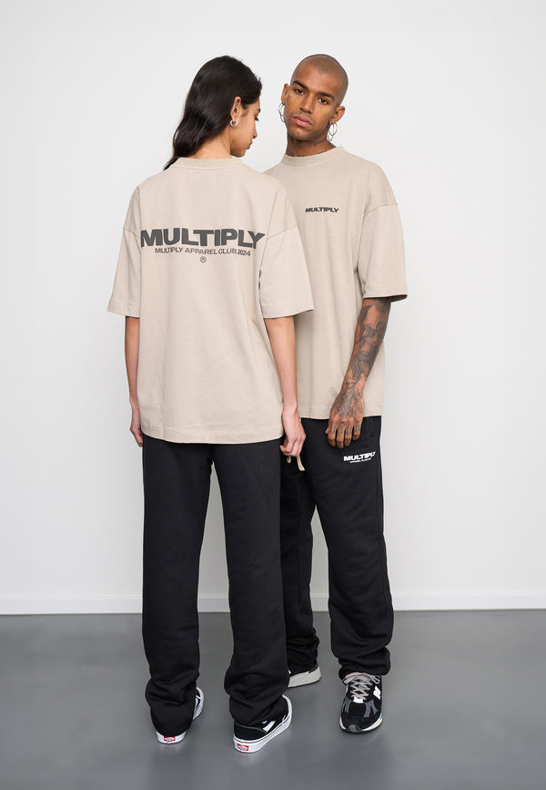 Multiply Spparel Oversize T-Shirt MULTIPLY Vintage Khaki Clearance-Verkauf