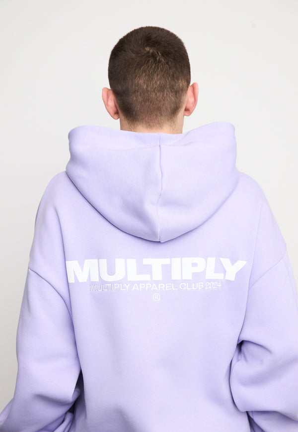 Multiply Spparel Oversize Zip Hoodie MULTIPLY Lavender Kostenloser Versand international