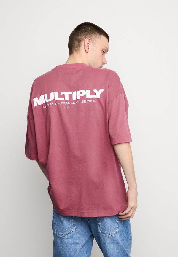 Multiply Spparel Oversize T-Shirt MULTIPLY Rose Wine Fabrikladen