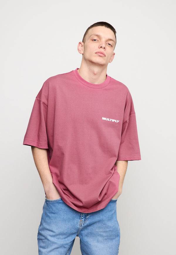 Multiply Spparel Oversize T-Shirt MULTIPLY Rose Wine Fabrikladen