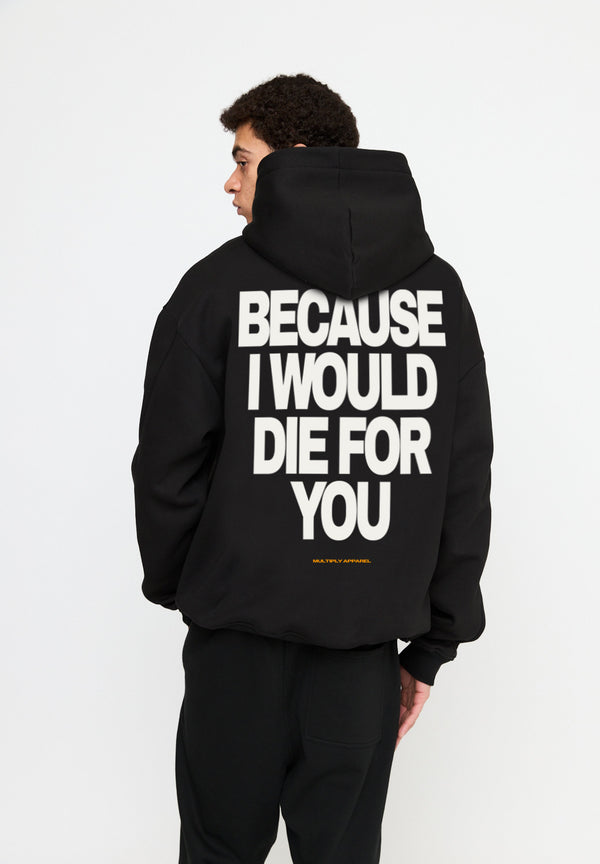Multiply Spparel Oversize Hoodie DIE FOR YOU Black Im Verkauf