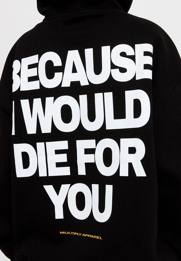 Multiply Spparel Oversize Hoodie DIE FOR YOU Black Im Verkauf