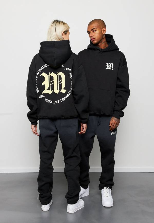 Multiply Spparel Oversize Hoodie M CIRCLE Black Soda Washed 50% Rabatt für begrenzte Zeit