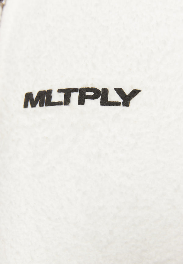 Multiply Spparel Oversize Zip Hoodie BRUSHED Off White Rabatte dieses Monats