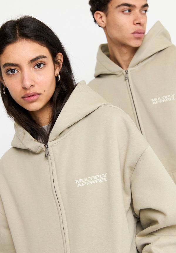 Multiply Spparel Oversize Zip Hoodie DIE FOR YOU Cement Online