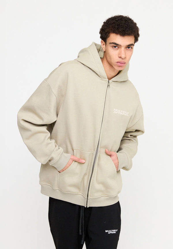 Multiply Spparel Oversize Zip Hoodie DIE FOR YOU Cement Online
