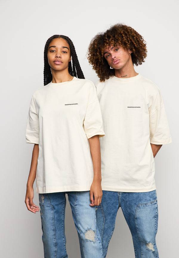 Multiply Spparel Oversize T-Shirt CHEATER Egret Outlet