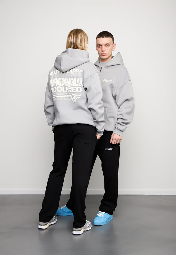 Multiply Spparel Oversize Zip Hoodie LAW Ultimate Grey Verkauf