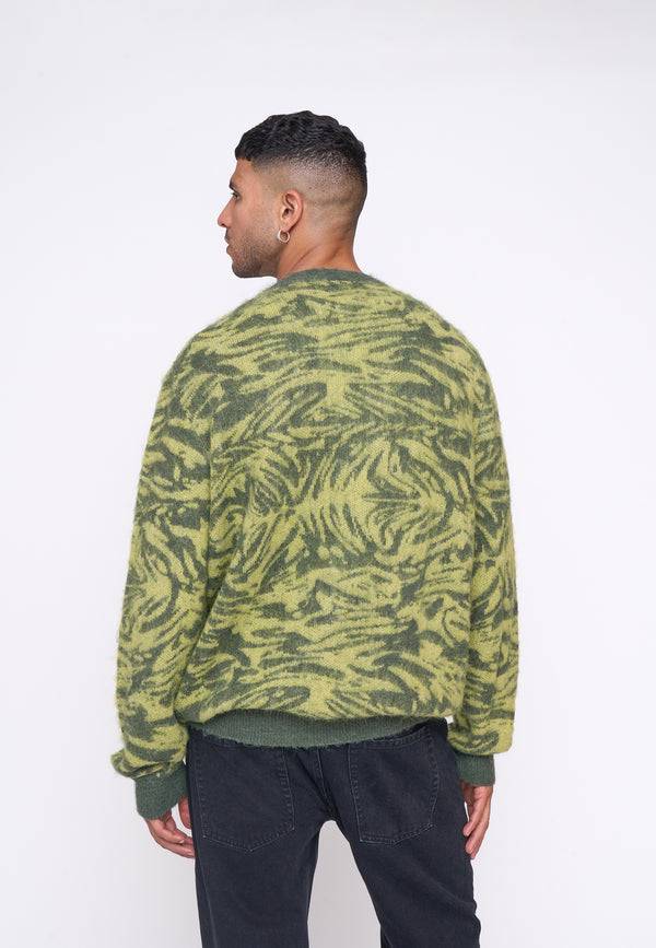 Multiply Spparel Knit Cardigan CONCRETE Four Leaf Clover Meist gekauft