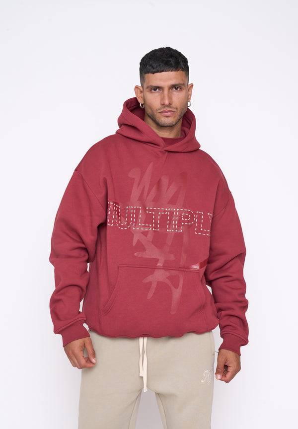 Multiply Spparel Oversize Hoodie BASE Ruby Wine Kostenloser Versand